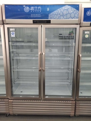 Double door refrigerator Gold series glass door