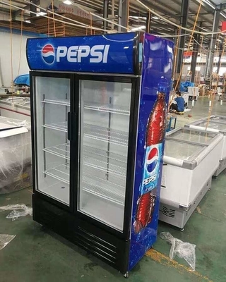 drink fridge with glass door 3 door display freezer