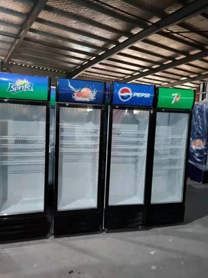 drink fridge with glass door 3 door display freezer