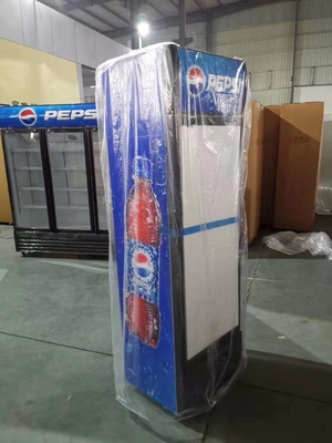glass display cabinet door gold series vertical refrigerated preservation beverage cabinet