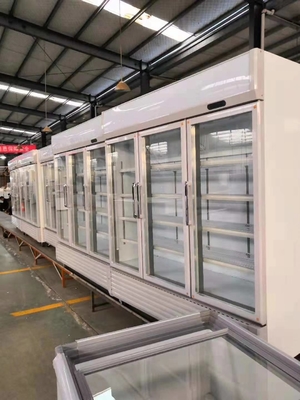 Three Door Vertical Glass Door Display Freezer 1138L
