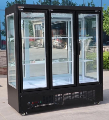 Three Doors Floral Display Cooler Air Cooling 2 To 8 Degree