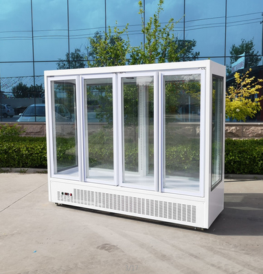 Three Doors Floral Display Cooler Air Cooling 2 To 8 Degree