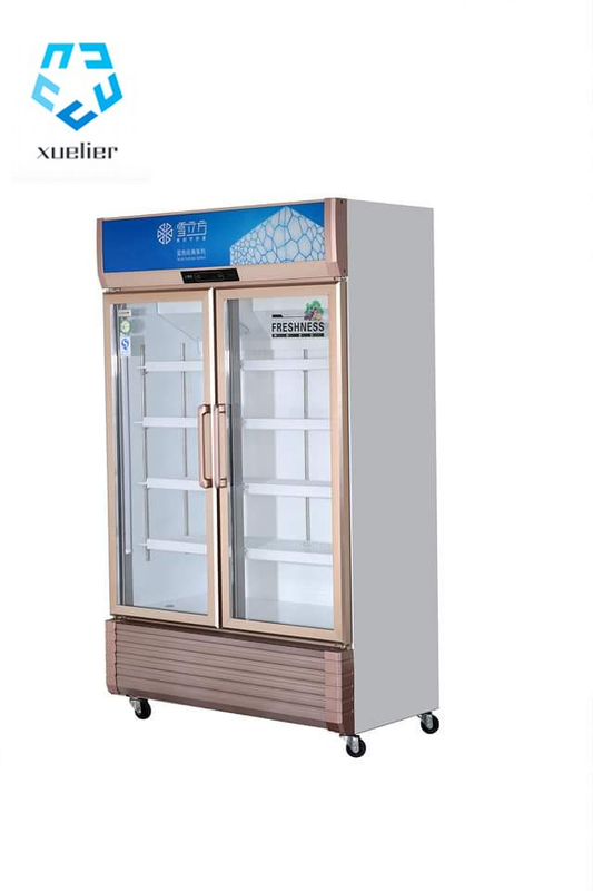 Double door refrigerator Gold series glass door